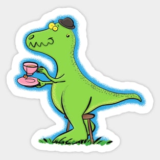 T Rex funny cartoon dinosaur Sticker